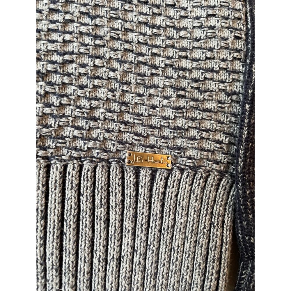 J. Hall M Cotton Waffle Knit Half-Zip Grampacore Sweater Y2K Medium - Picture 10 of 10